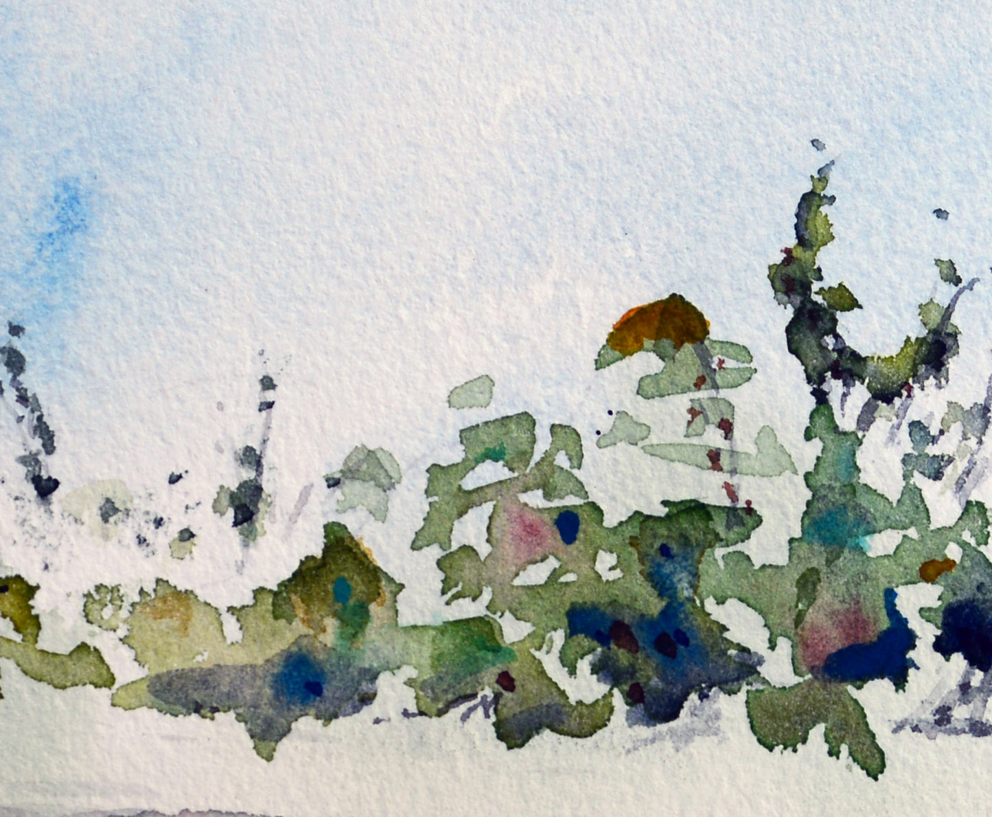 Barrier Beach, 12 x 18 inch Original Watercolor Painting