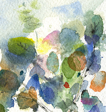 Sea Grapes, 9x12 inch Original Watercolor Painting